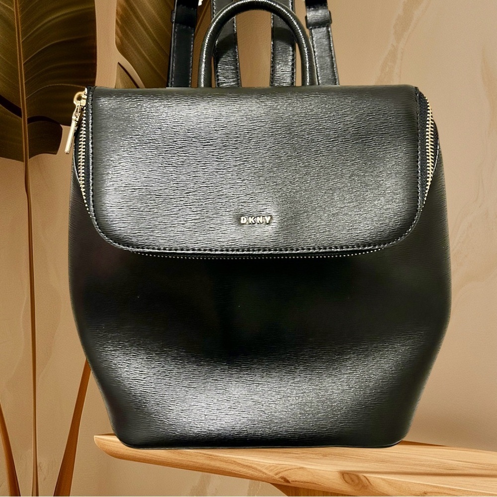 DKNY Black BRYANT Backpack. NEW
